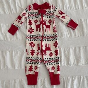 Hanna Andersson Red and White Kids Pajama Set